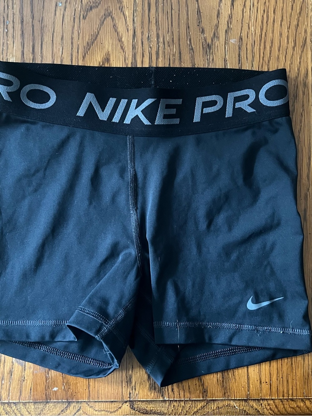 Like new Nike Pro  Shorts with Grey Logo, 3inch length